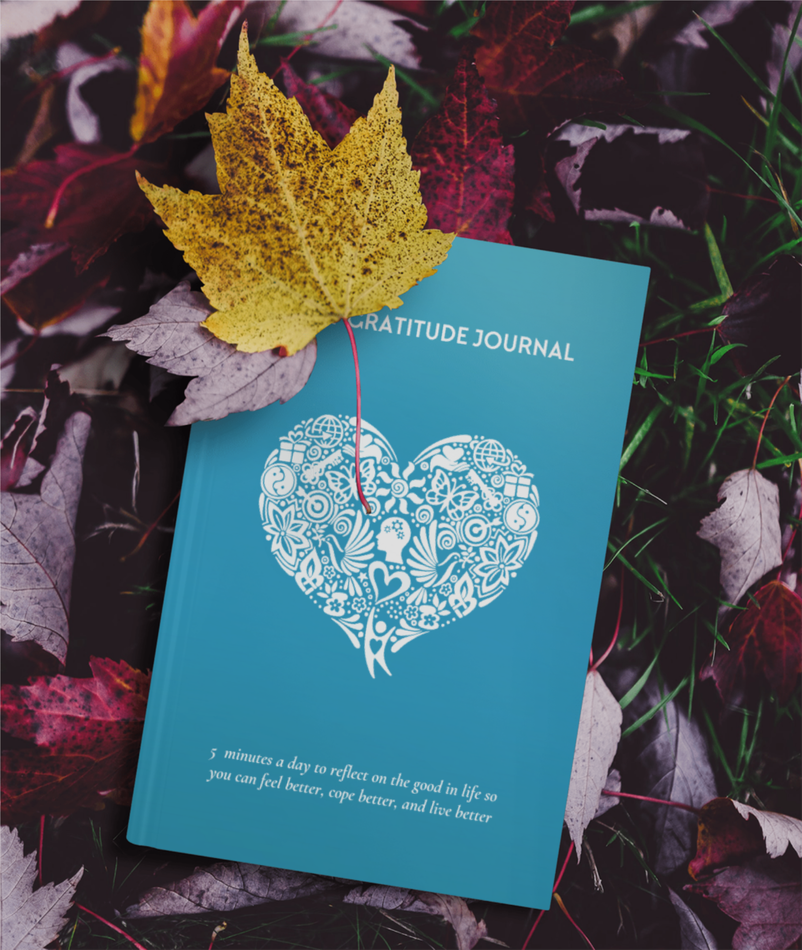 Gratitude Journal on leaves