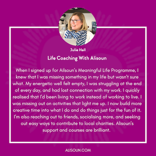 Life coaching with Alisoun Mackenzie